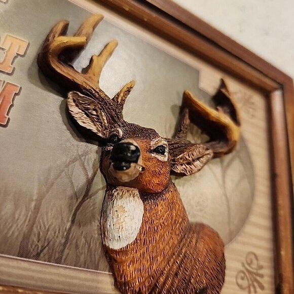 3d Deer Wall Hanging Time Spent Hunting Is Not Deducted From Ones Life Span - Picture 2 of 7